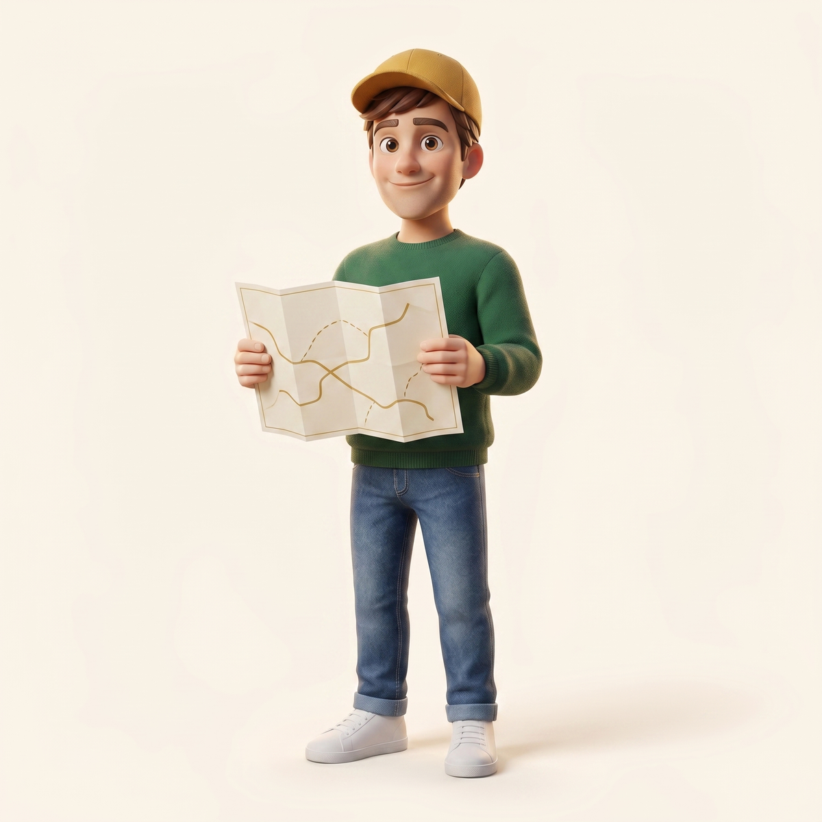 Marcus holding the open Money Map